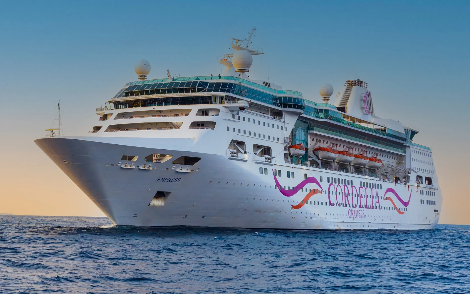 Cordelia Empress cruise ship at sea
